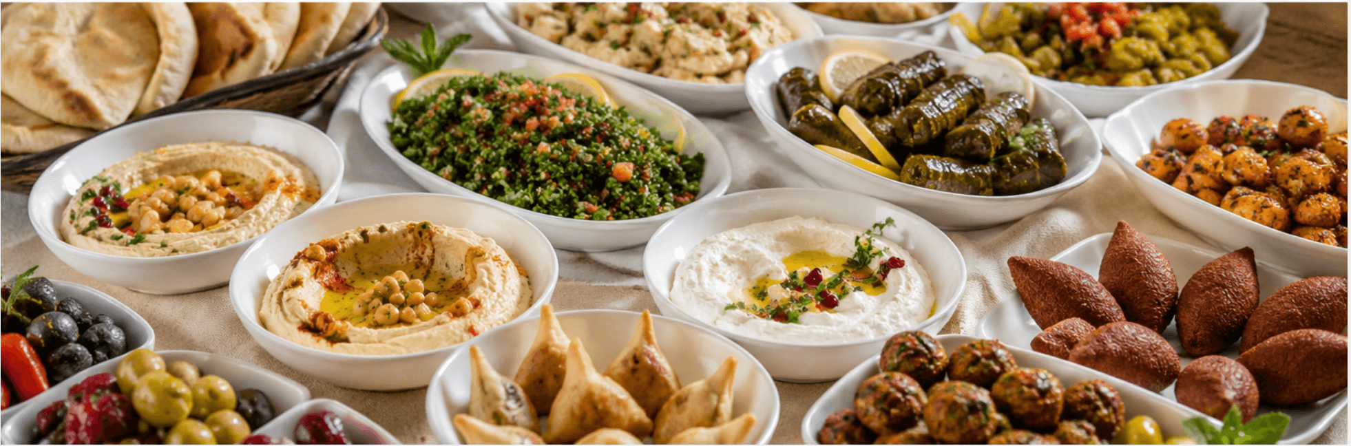 Middle Eastern appetizers from Cham-Ya