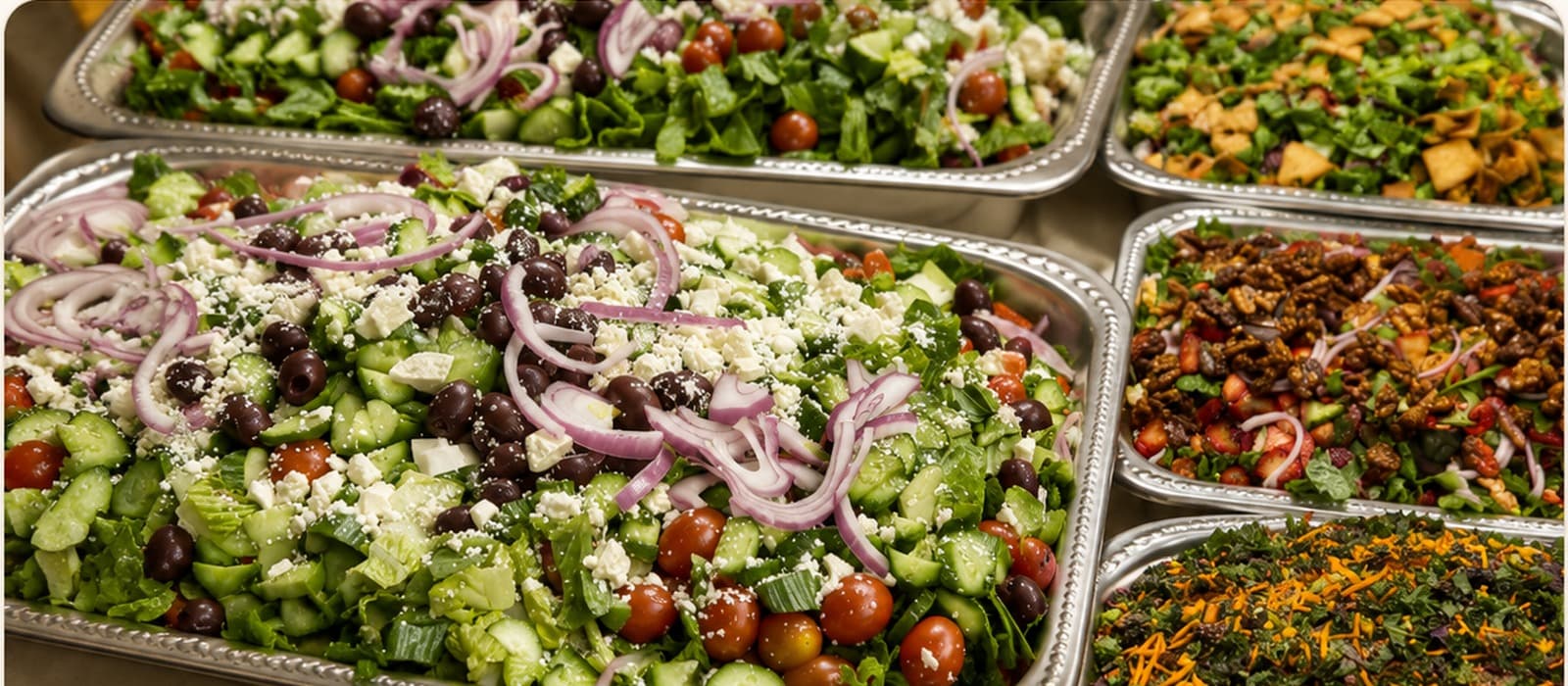 Fresh Middle Eastern salads from Cham-Ya